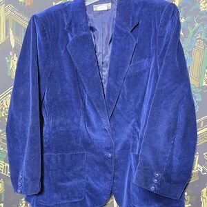 Blue Corduroy Blazer